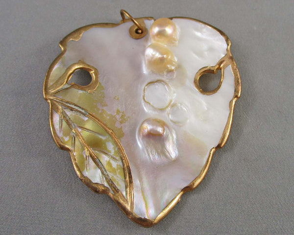 Blister Pearl Pendant B076-7 (Vintage)