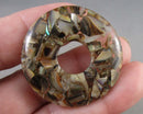 Abalone Shell Donut Pendant B083-6