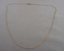 0.8mm Rope Chain 18" 14K Rose Gold over Sterling Silver 925 H079-2