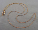 0.8mm Rope Chain 18" 14K Rose Gold over Sterling Silver 925 H079-2