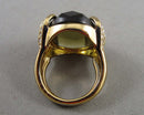 Smoky Quartz Gemstone Ring Size 7 (Vintage) H079-6