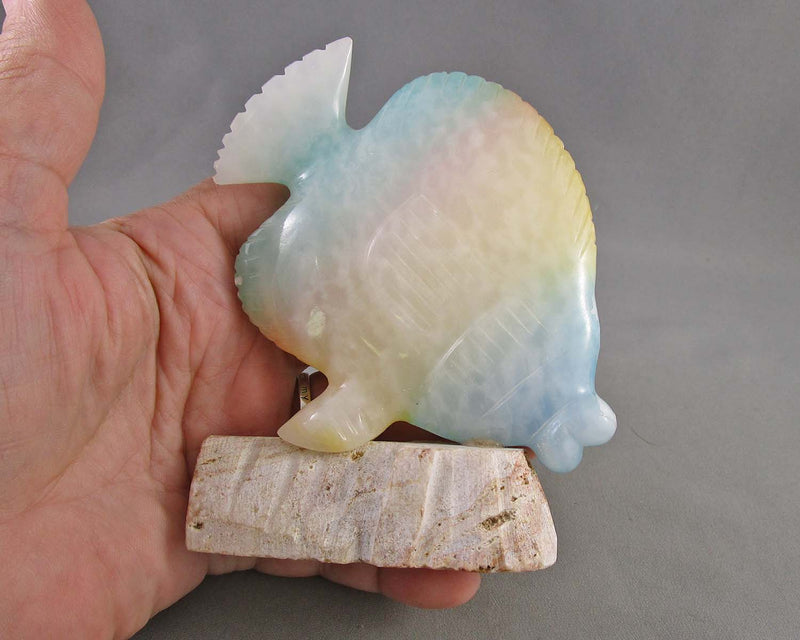 Onyx Stone Angel Fish 1 pc