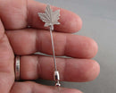 Sterling Silver Maple Leaf Stick Pin (Vintage) H079-16