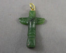 Jade Totem Pole Gemstone Pendant (Vintage) H080-5