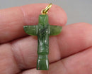 Jade Totem Pole Gemstone Pendant (Vintage) H080-5