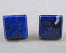 Lapis Lazuli Gemstone Earrings 925 Sterling Silver (Vintage) H080-7