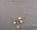 Cat's Eye & Rhinestone Pendant Necklace (Vintage) H080-10