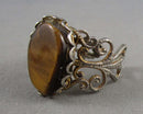 Tiger Eye Gemstone Ring (Vintage) H080-17