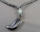 Hematite Gemstone Pendant Necklace (Vintage) H080-20