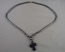 Hematite Ankh Pendant Necklace (Vintage) H081-3