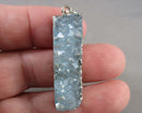 Aqua Aura Quartz Pendant (Vintage) H081-6