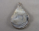 Agate Druzy Gemstone Pendant (Vintage) H081-10