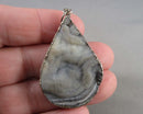 Agate Druzy Gemstone Pendant (Vintage) H081-10