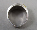 925 Sterling Silver Ring Size 6.5 with Gold Accent (Vintage) H081-12