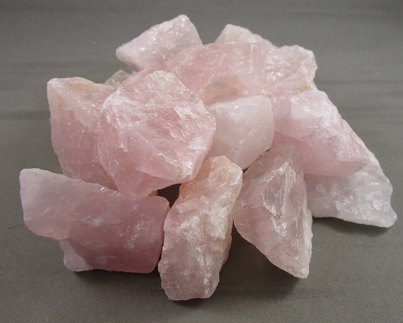 Rose Quartz Crystals Raw 3pcs H080**