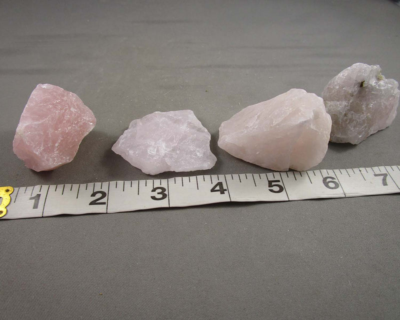 Rose Quartz Crystals Raw 3pcs H080**