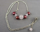 Pearl & Quartz Gemstone Necklace (Vintage) H081-14