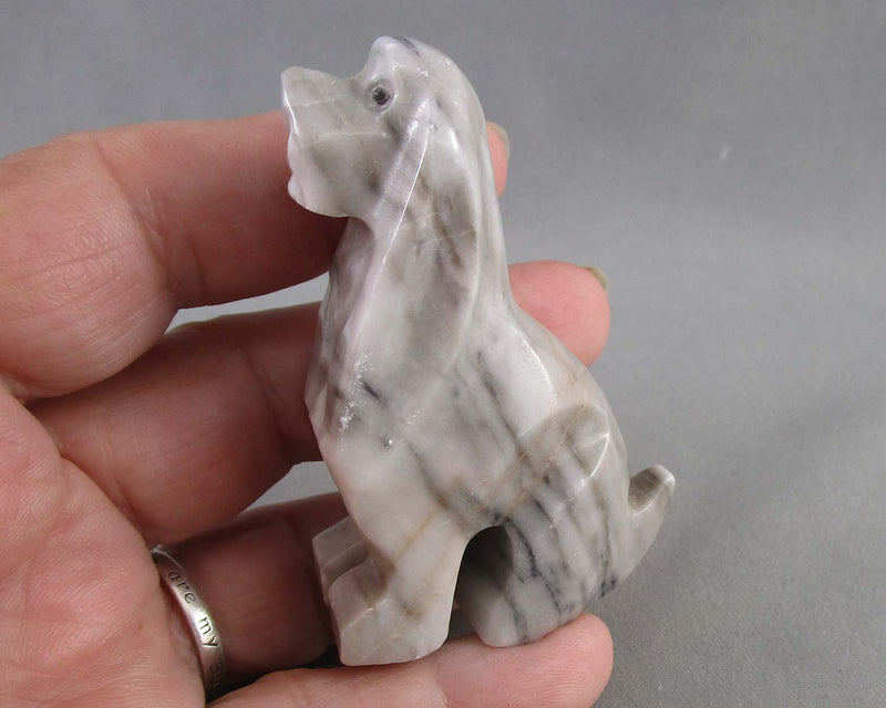 Marble Dog Statue 1pc H057-16