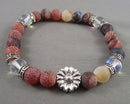 Weathered Agate Gemstone Bracelet (Vintage) Z021