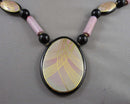 Acrylic Statement Necklace Vintage H082-4