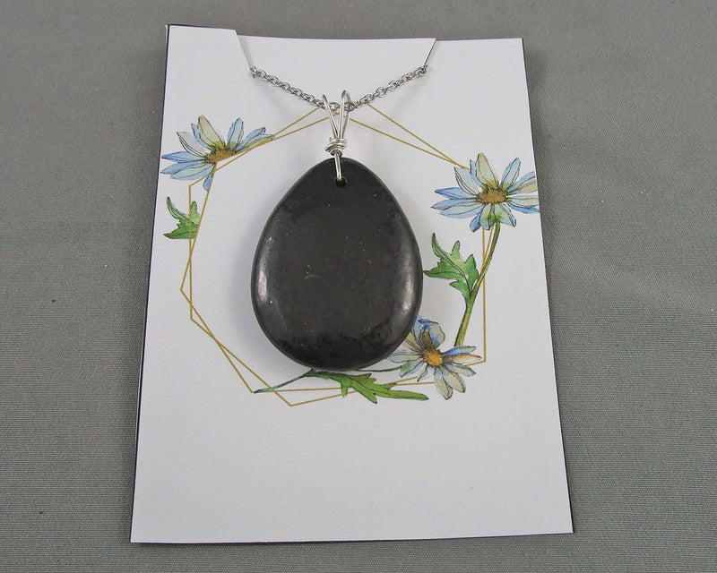Shungite Gemstone Pendant 1pc Z049