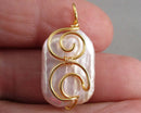 Natural Pearl Gemstone Pendant Z049