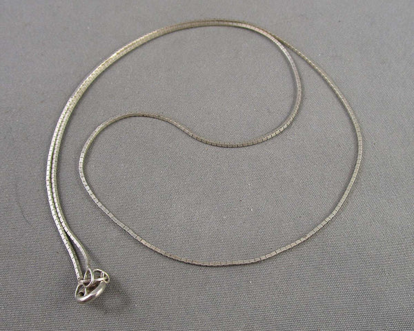 0.6mm Box Chain Sterling Silver 925 (Vintage) B047-3