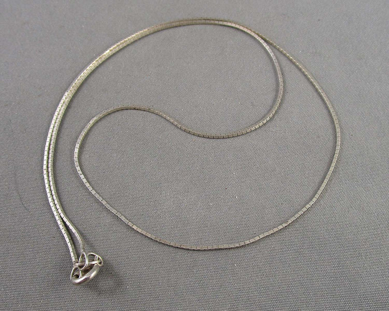 0.6mm Box Chain Sterling Silver 925 (Vintage) B047-3