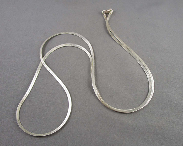 2.5mm Herringbone Chain Sterling Silver 925 (Vintage) B047-4