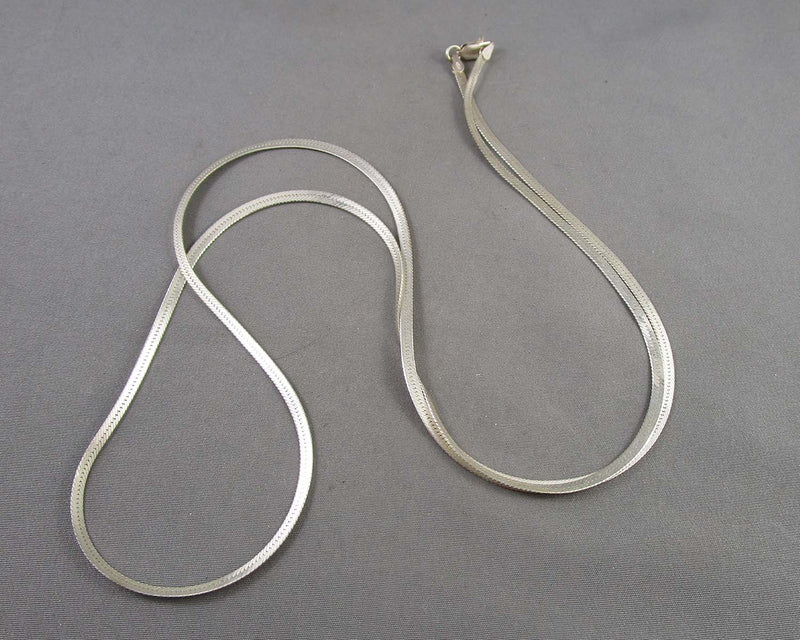 2.5mm Herringbone Chain Sterling Silver 925 (Vintage) B047-4