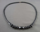 Hematite Gemstone Necklace (Vintage) H082-18