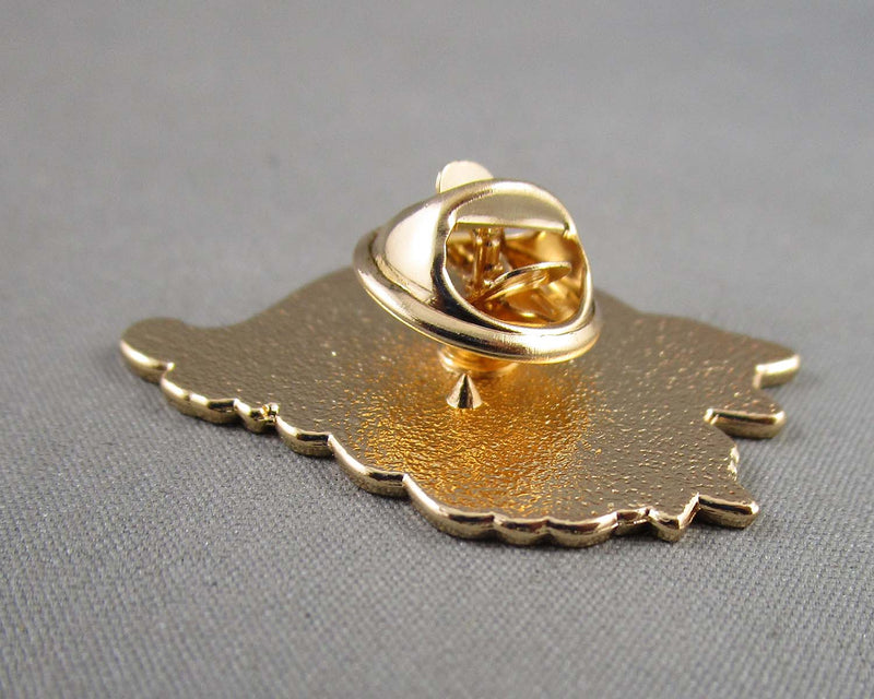 Cat with Skeleton Enamel Pin 1pc