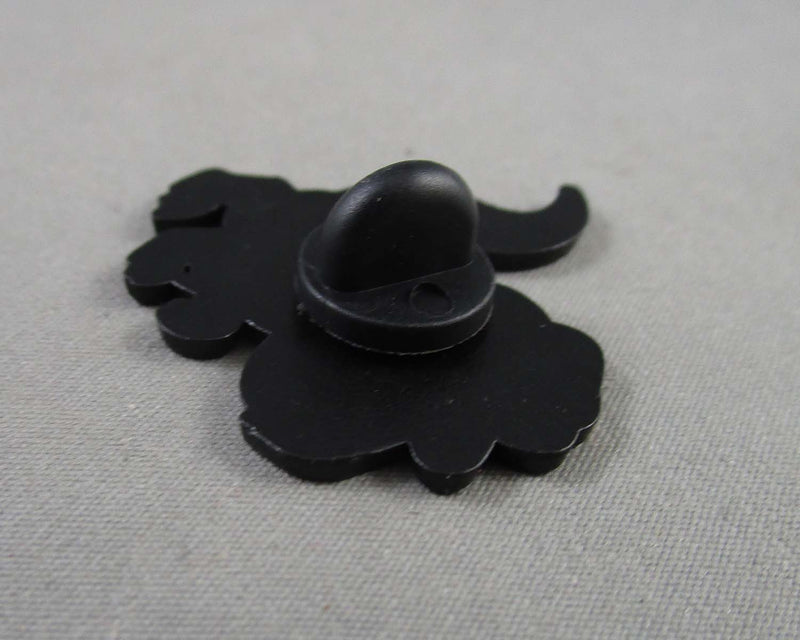 Purple Dinosaur with Pink Cowboy Hat Enamel Pin 1pc