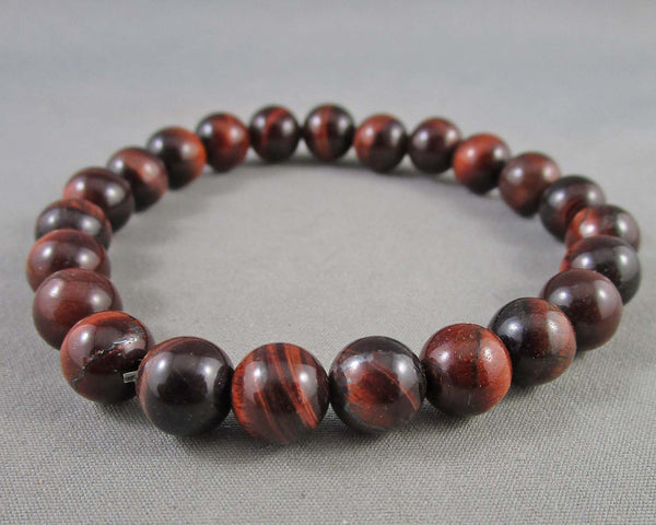 Red Tiger Eye Bracelet (Vintage) 1pc H058-8