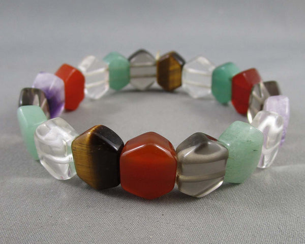 Multi Gemstone Vintage Bracelet H058-9