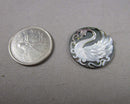 Black Lip Shell Swan Cabochon 25mm Z040