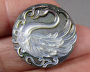 Black Lip Shell Swan Cabochon 25mm Z040