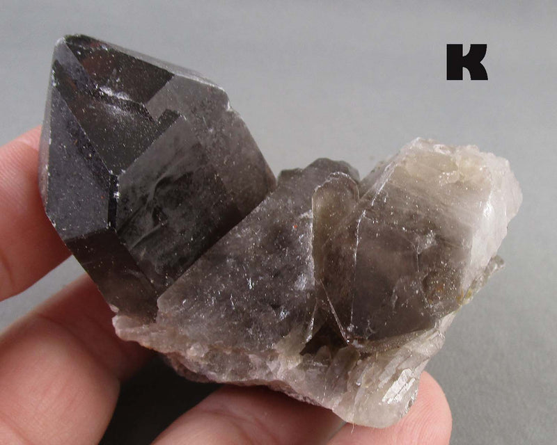 You Choose!  Black Quartz Crystal Cluster 1pc