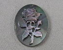 Black Lip Shell Rose Cabochon 25mm Z059