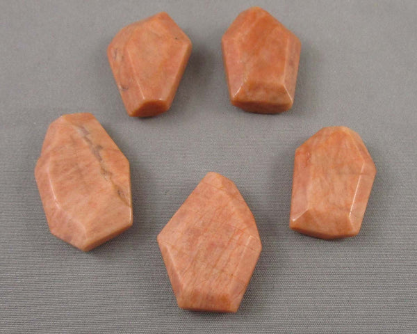 Peach Moonstone Freeform Shape 1pc C131