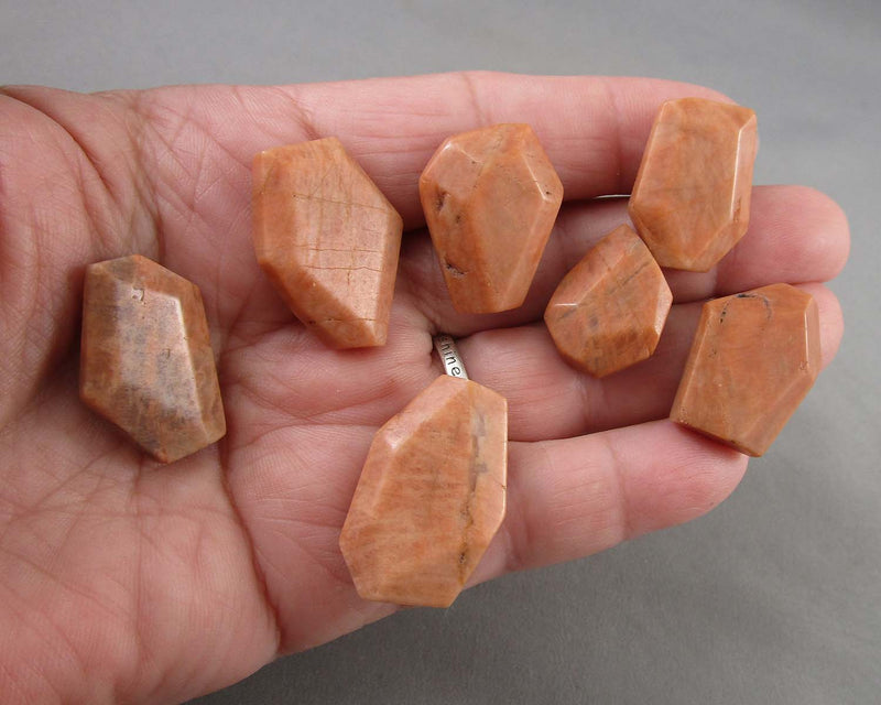 Peach Moonstone Freeform Shape 1pc C131