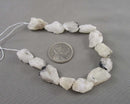 Rainbow Moonstone Rough Nugget Beads C132