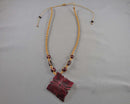 Horn Pendant Necklace (Vintage) H084-6