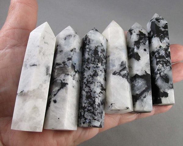You Choose!  Rainbow Moonstone Standing Points