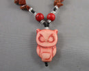 Owl Pendant with Goldstone Necklace (Vintage) H084-9