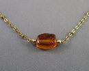 Amber Gemstone Pendant Necklace H084-11