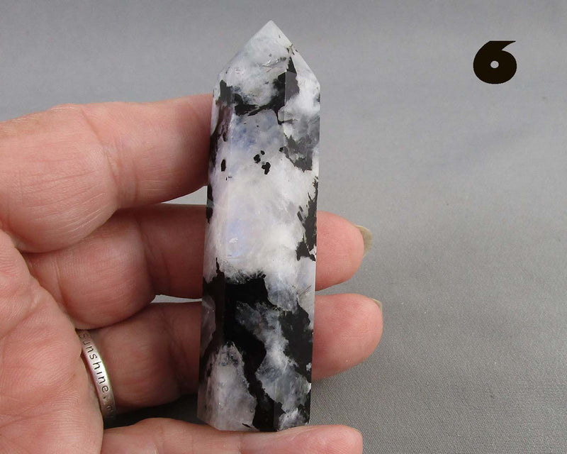 You Choose!  Rainbow Moonstone Standing Points