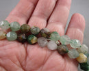Chrysoprase Beads Star Cut Faceted 8mm C382