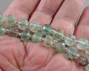 Premium Rainbow Fluorite Faceted Rondell Beads (C422)
