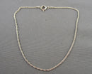 .9mm Rope Chain Bracelet Sterling Silver 925 (Vintage) H085-3